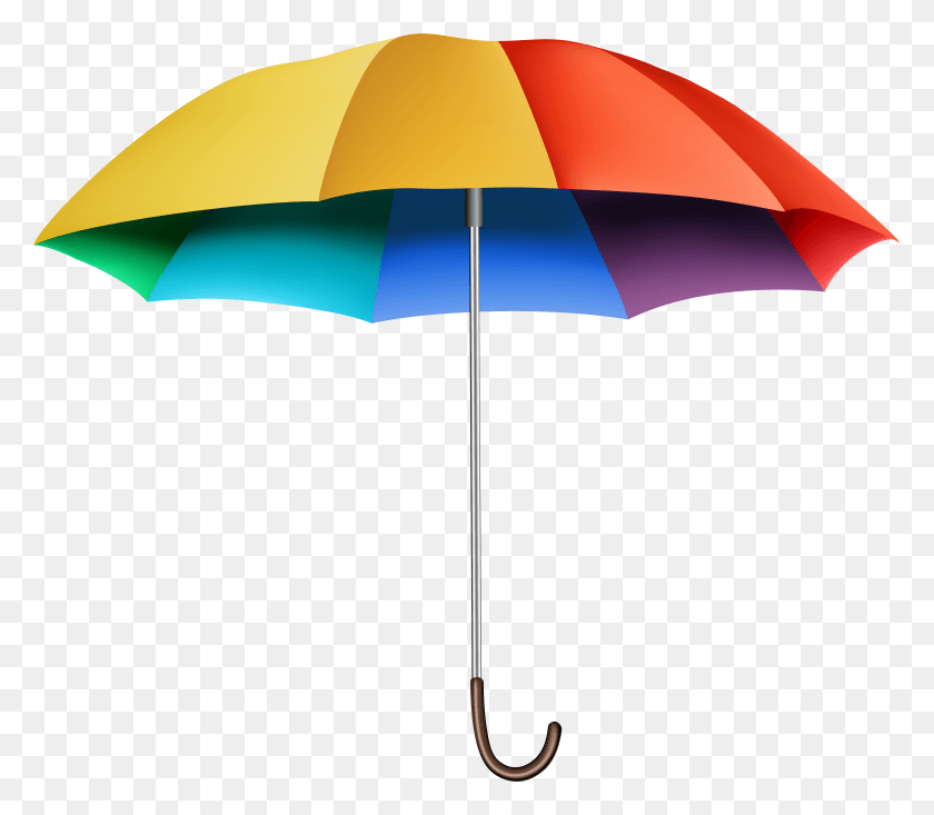 7927x6843 Rainbow Umbrella Transparent Clip Art Image, Lamp, Canopy, Patio Umbrella HD PNG Download
