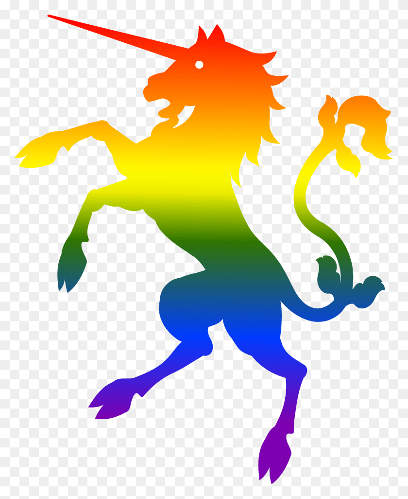 1937x2400 Радужный Единорог От Firkin Gay Pride Flag Единорог, Дракон, На Открытом Воздухе, Символ Hd Png Скачать