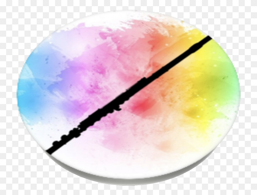 736x577 Rainbow Watercolor Music Popsockets Circle, Sphere, Plant, Ornament HD PNG Download