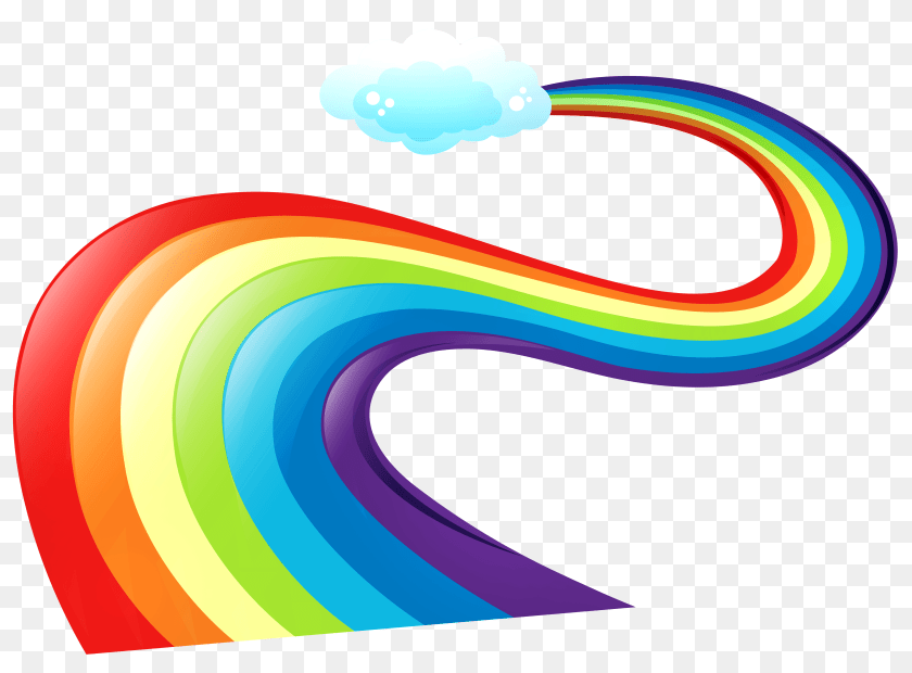 5000x3688 Rainbow Way Clip Art Rainbow Way, Graphics, Nature, Outdoors, Disk Clipart PNG