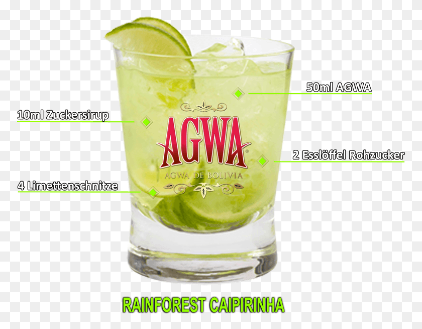 775x594 Rainforest Caipirinha Cocktail Agwa De Bolivia, Beverage, Drink, Alcohol HD PNG Download