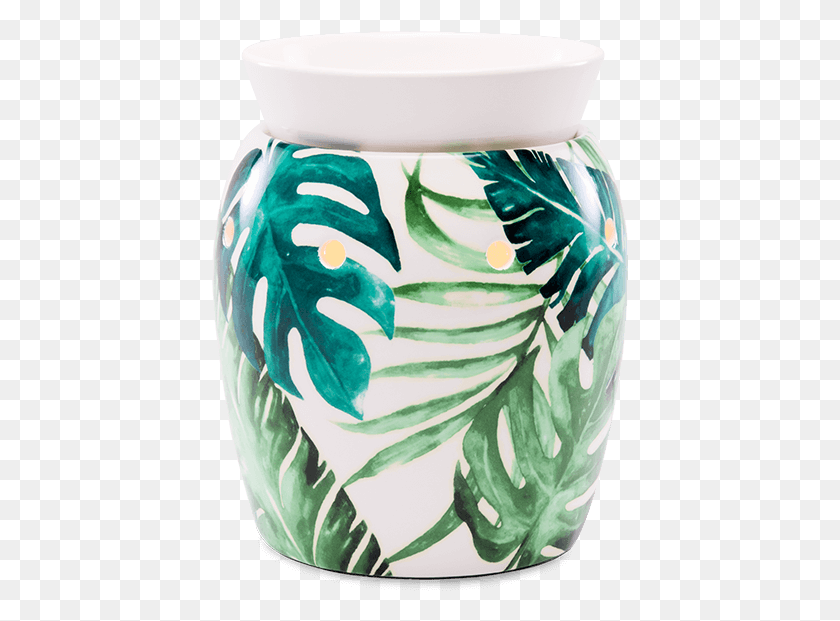 417x561 Rainforest Fern Scentsy Warmer, Jar, Pottery, Vase Descargar Hd Png