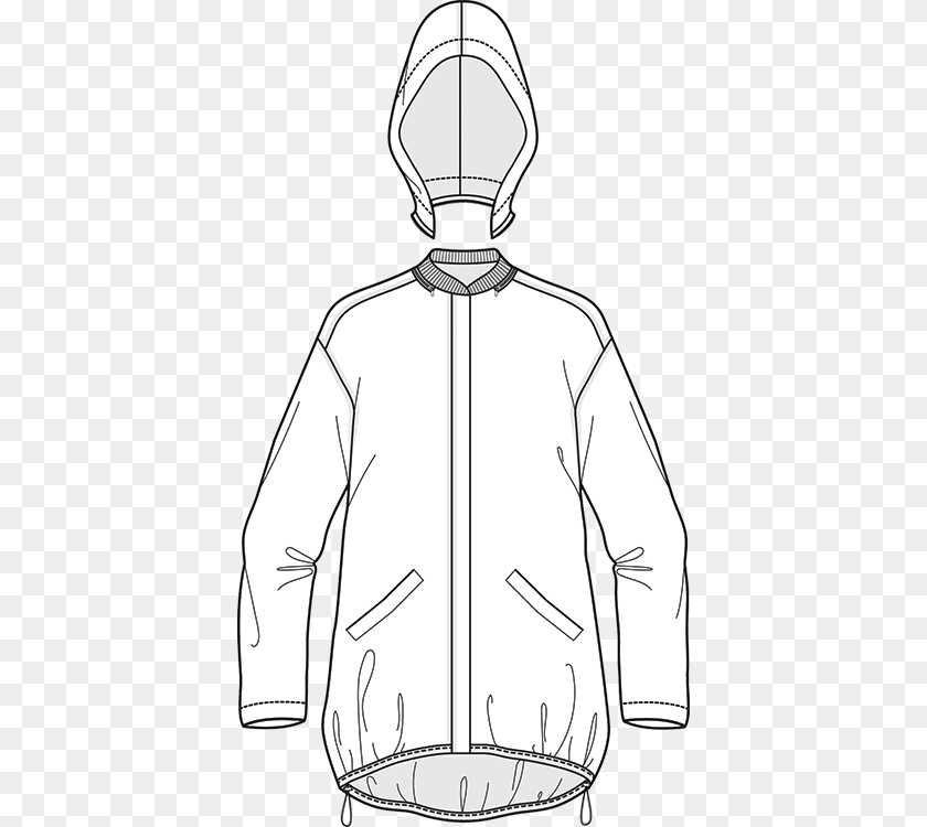 Rainsport Jacket Technical Drawing Hoodie, Sweatshirt, Sweater, Knitwear, Hood Transparent PNG