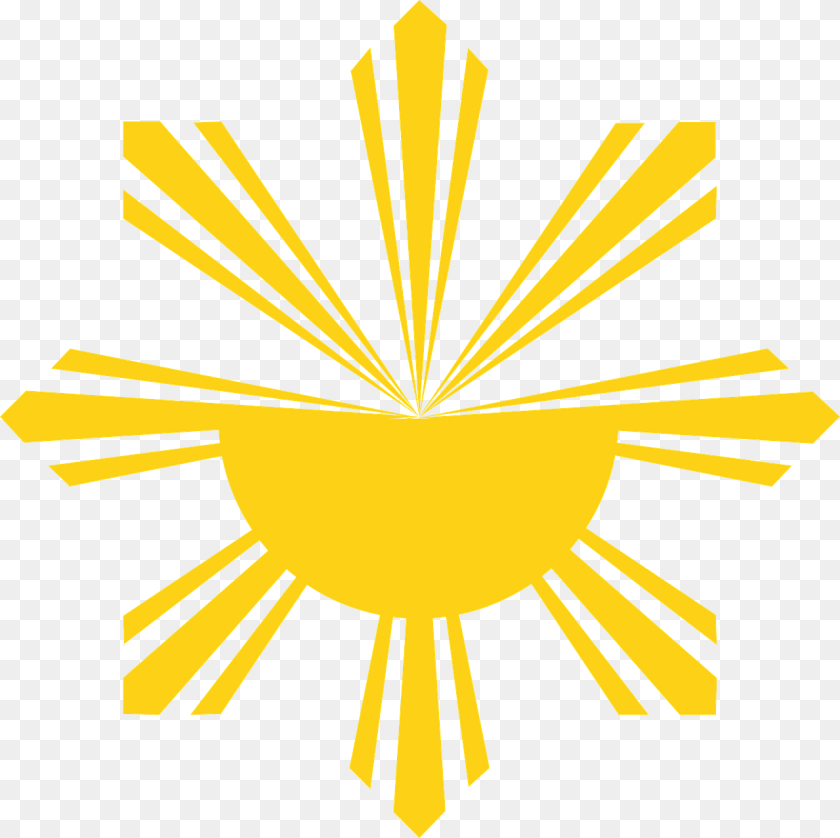 1280x1277 Raios Solares Raios Sunburst Brilhar Luz Solar Philippine Flag With Face, Logo, Symbol, Outdoors, Nature Clipart PNG