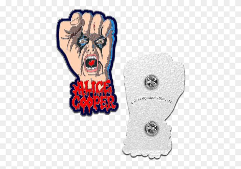457x529 Raise Your Fist And Yell Enamel Pin Cartoon, Hand, Clothing, Apparel HD PNG Download