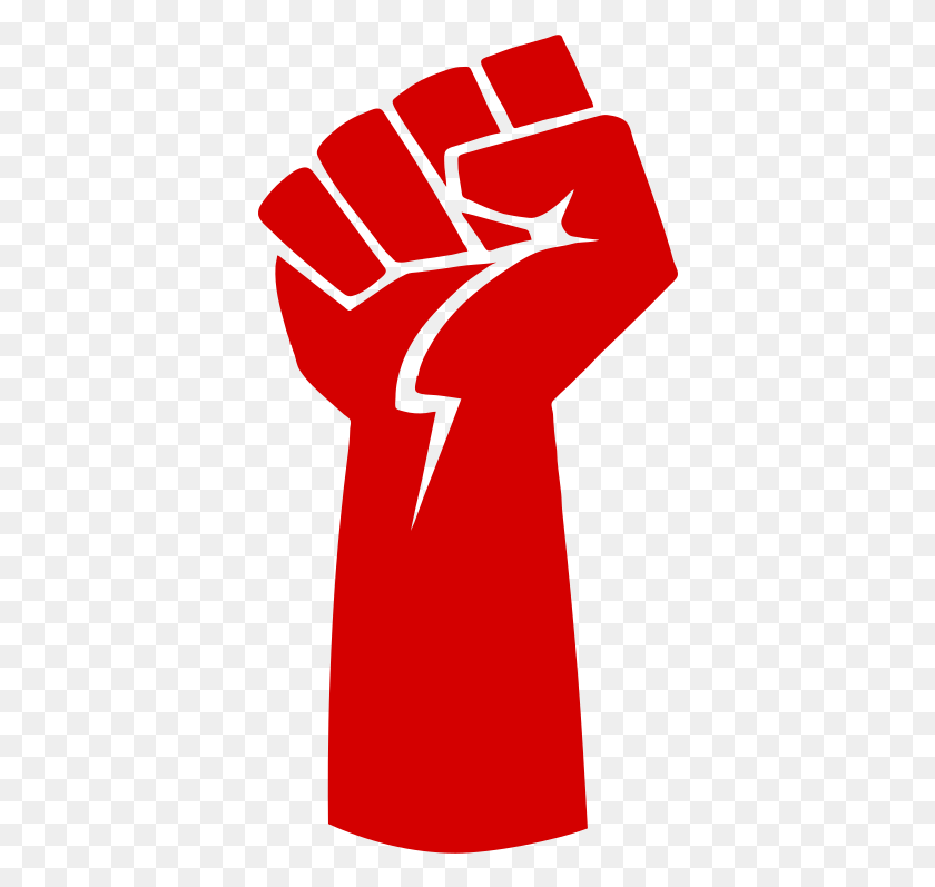 378x737 Raised Fist Computer Icons Fist Bump Art Power Fist Transparent, Hand, Text, Symbol HD PNG Download