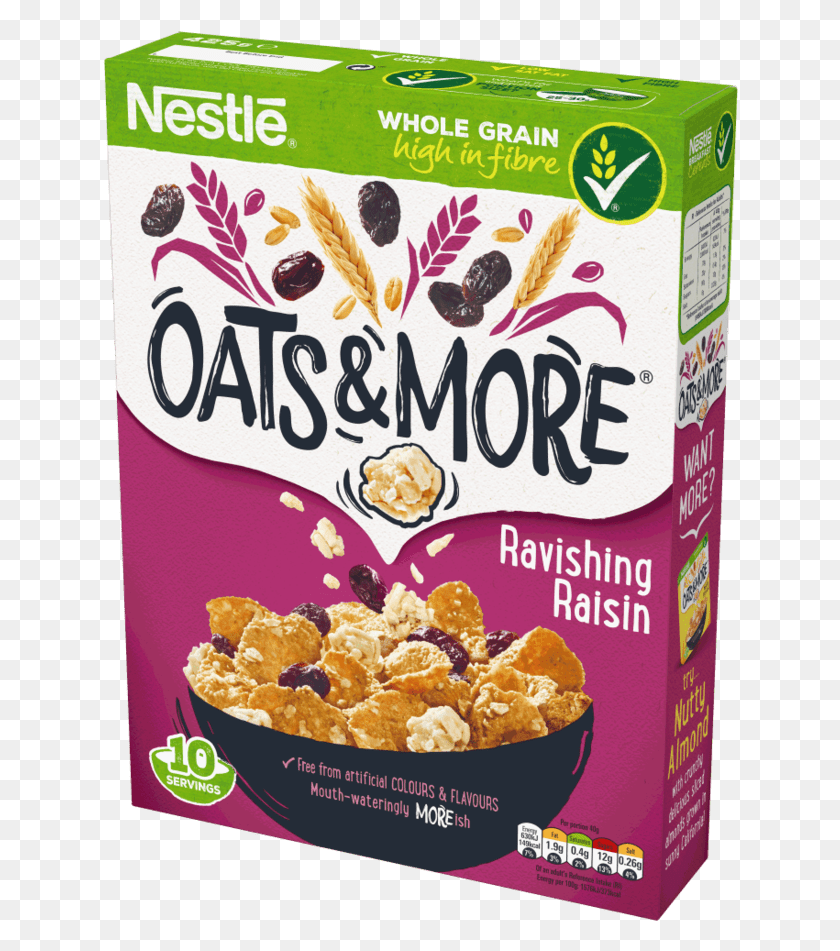 636x891 Raisin Oats Amp More Nestle Oats And More Raisin Cereal, Food, Snack, Popcorn HD PNG Download