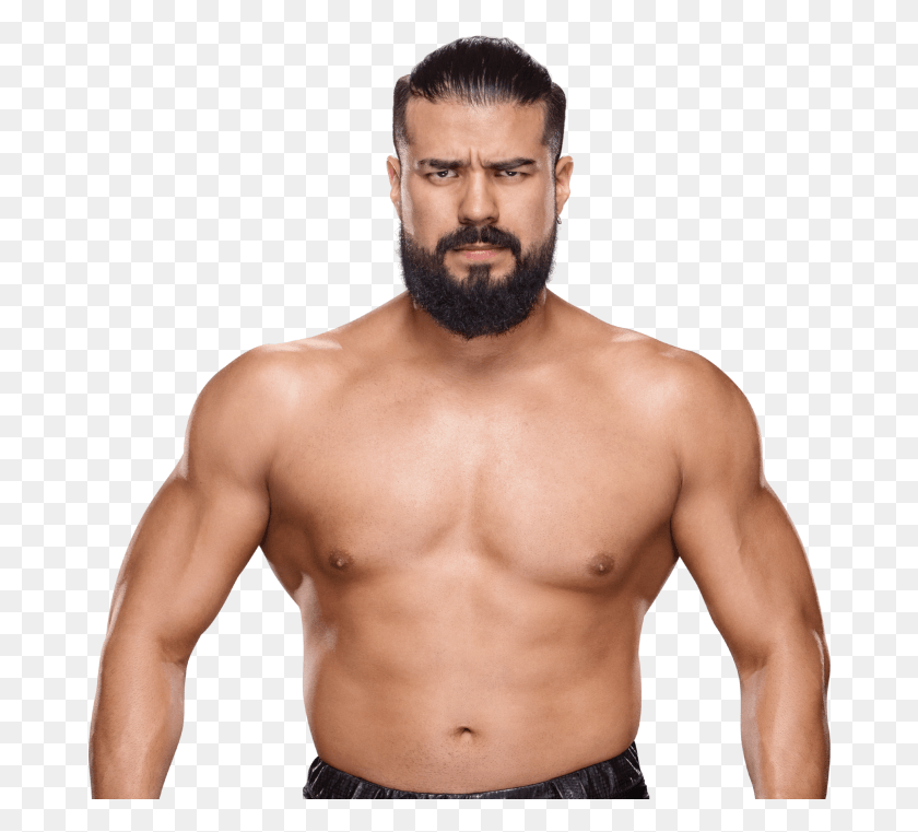682x701 Raj Noting How Much Rusev And Almas Look Alike Especially Andrade Cien Almas Transparent, Face, Person, Human HD PNG Download
