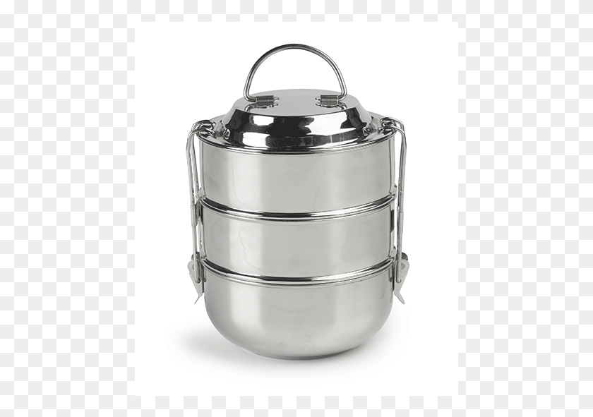 459x531 Raja 3 Tier Tiffin Stainless Steel Lunch Box Leak Proof India, Mixer, Appliance, Barrel HD PNG Download