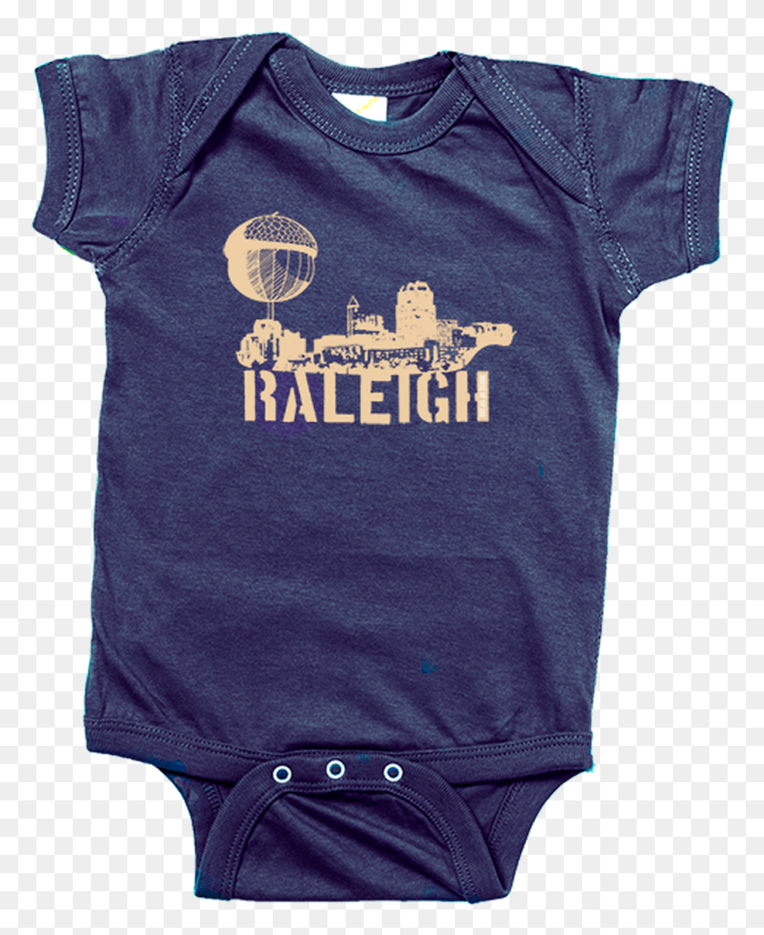 988x1227 Raleigh Nc Acorn Skyline Infant Bed, Clothing, Apparel, T-shirt HD PNG Download
