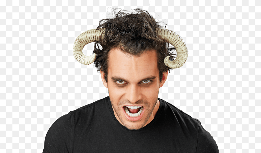 Ram Horns Ram Horn Costume, Adult, Portrait, Photography, Person Transparent PNG