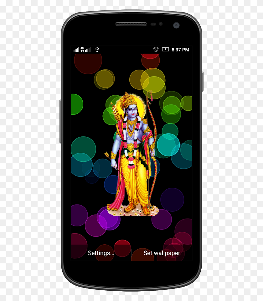 460x900 Ram Live Wallpaper Shri Ram, Mobile Phone, Phone, Electronics HD PNG Download