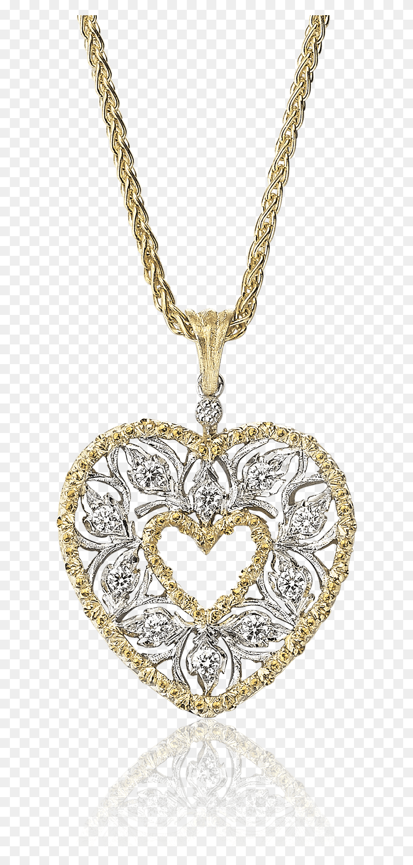 615x1698 Ramage Heart Pendant Ciondolo Buccellati, Accessories, Accessory, Jewelry HD PNG Download