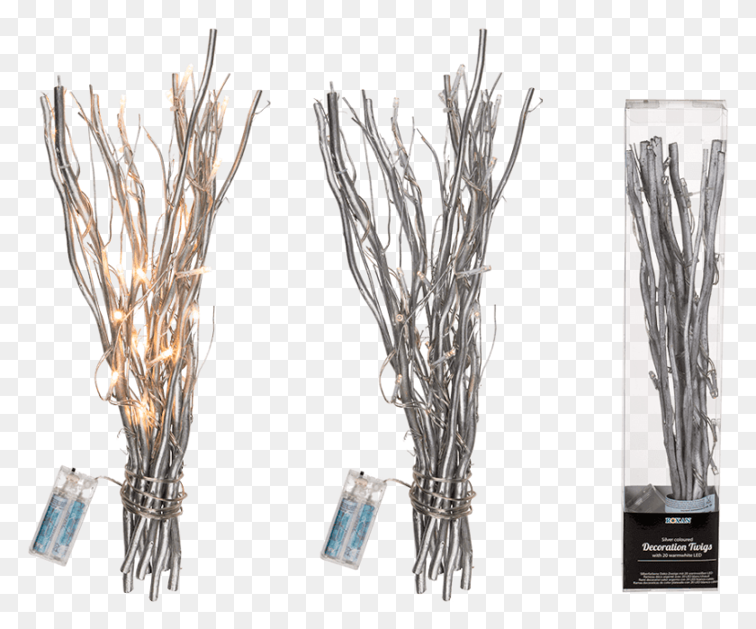 848x695 Ramas Decoraticas De Color Plateado Con 20 Led Blanco Rami Decorativi Per Vaso, Crystal, Tree, Plant HD PNG Download