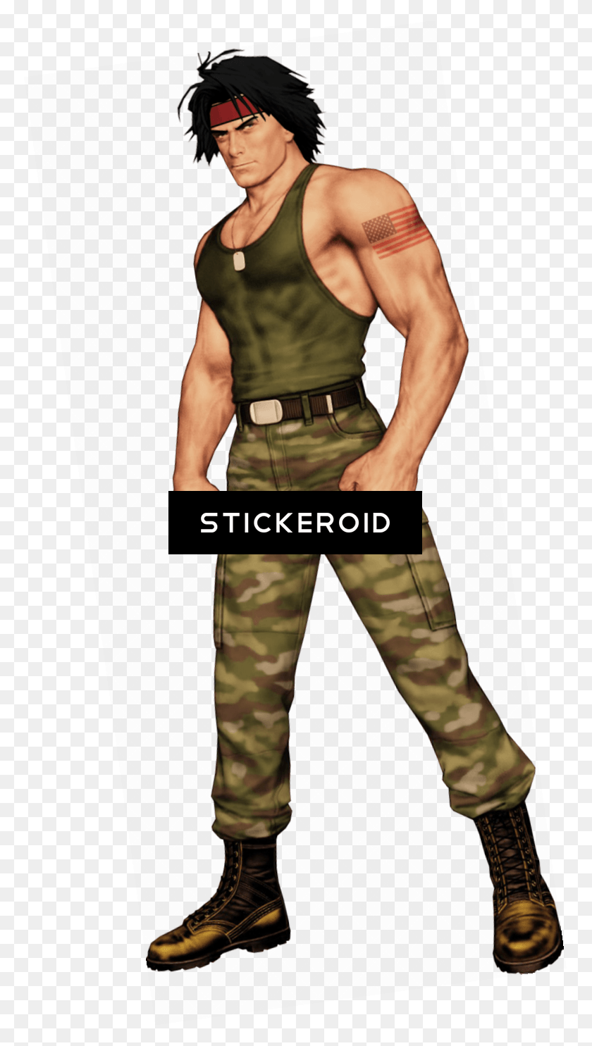 771x1425 Rambo Actors Heroes Personagens Guile Street Fighter, Person, Human, Clothing HD PNG Download