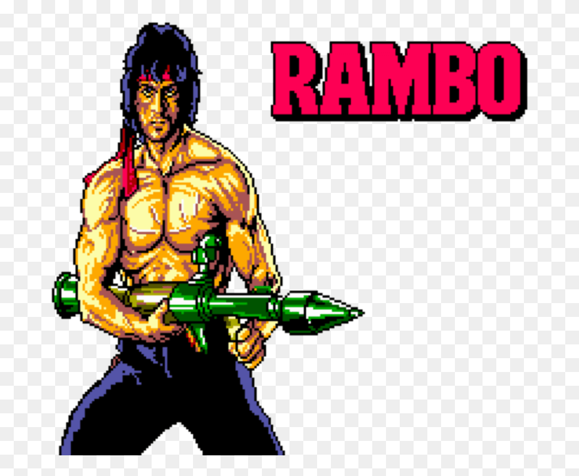 694x631 Rambo Sticker Illustration, Person, Human, Graphics Descargar Hd Png