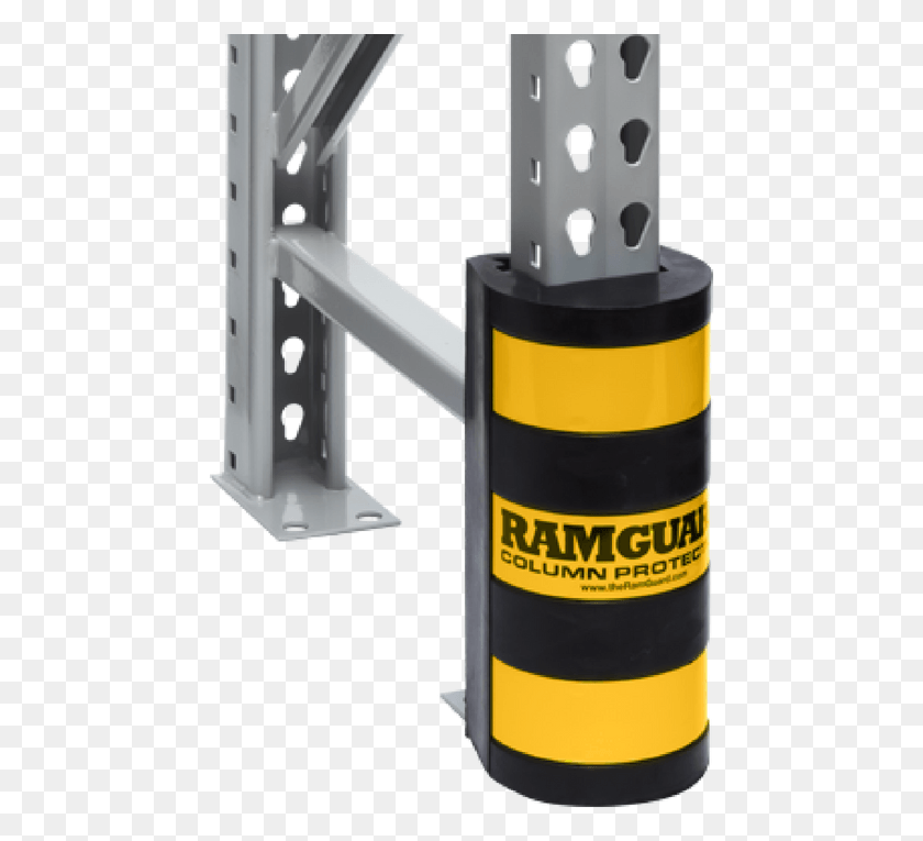 461x705 Descargar Png Ramguard Pallet Rack Column Protector Ram Protection, Máquina, Cerveza, Alcohol Hd Png