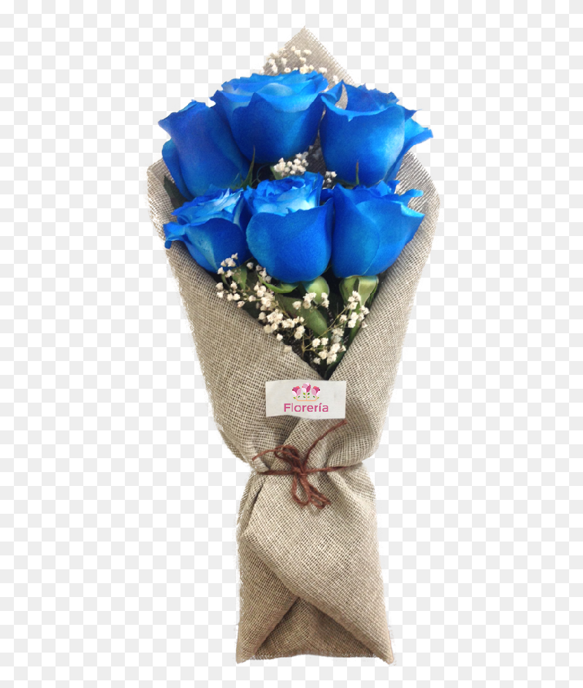 440x931 Ramo 6 Rosas F6 Rosa Azul, Planta, Ramo De Flores, Arreglo Floral Hd Png