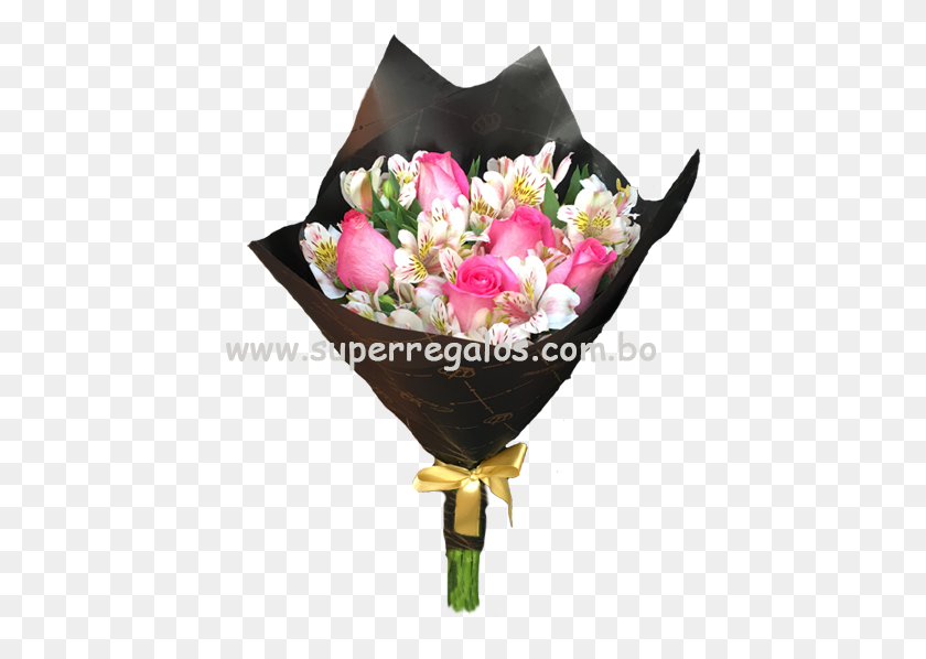 432x538 Ramo De 6 Rosas Y Astromelias Ramos De 6 Rosas, Plant, Flower Bouquet, Flower Arrangement HD PNG Download
