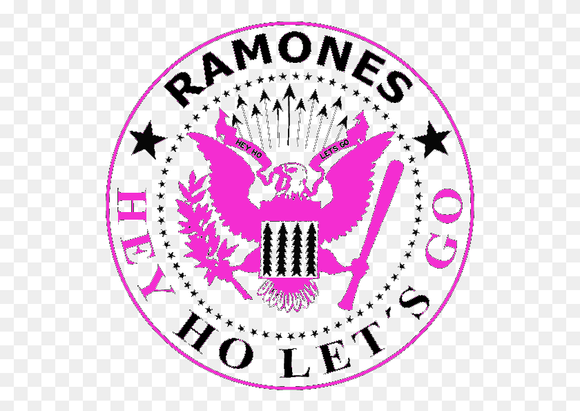 535x535 Descargar Png Ramones Pink Logo, Ramones Band Logo, Símbolo, Marca Registrada, Emblema Hd Png