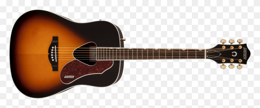 2392x885 Rancher Dreadnought Electric Fishman Pickup Gretsch G5024e Rancher Dreadnought Electric, Guitar, Leisure Activities, Musical Instrument HD PNG Download