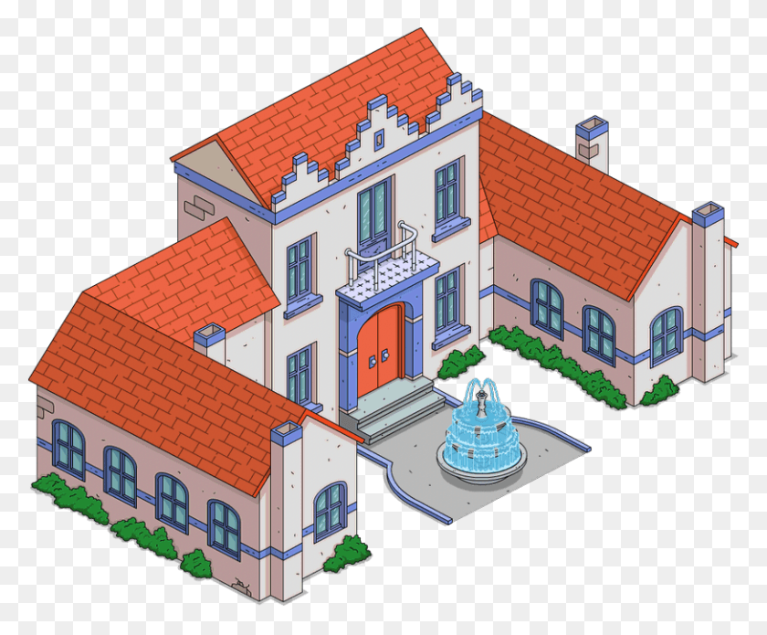 812x662 Ranchorelaxo Transimage Rancho Relaxo Simpsons Tapped Out, Neighborhood, Urban, Building HD PNG Download