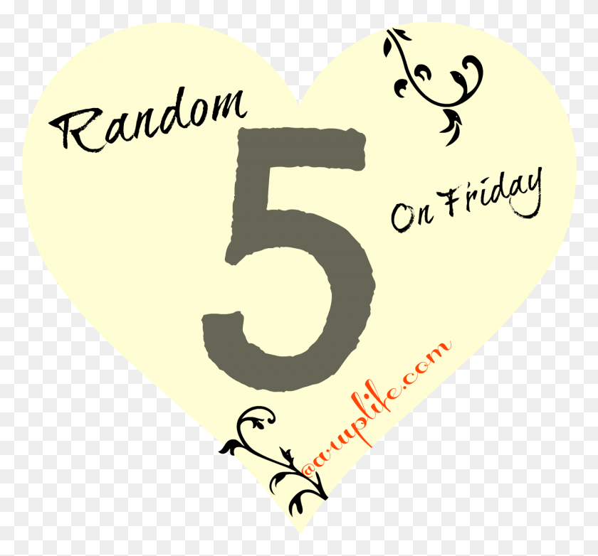 1495x1385 Random 5 On Friday Heart, Number, Symbol, Text HD PNG Download