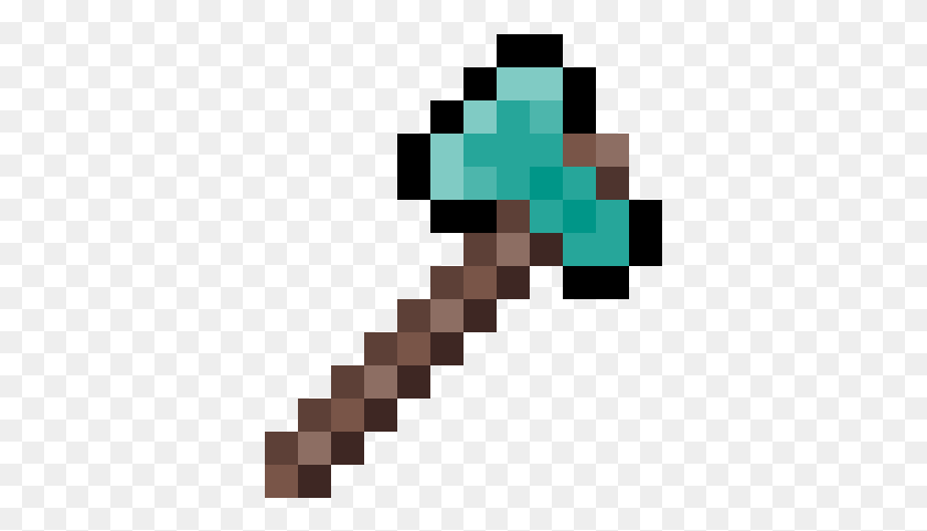 361x421 Random Image From User Minecraft Iron Axe, Symbol, Cross, Green HD PNG Download