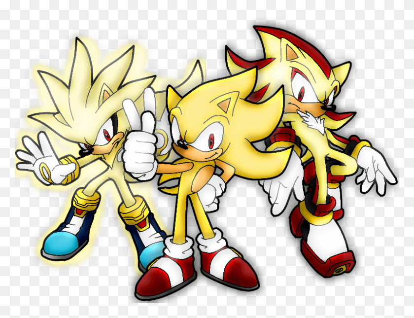 800x600 Random Sonic Girls And Boys Images Sonic Shadow Silver Super Sonic Shadow Silver, Toy, Hand, Crowd HD PNG Download