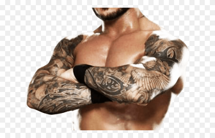 640x480 Randy Orton Transparent Images Randy Orton Black And White, Skin, Tattoo, Person HD PNG Download