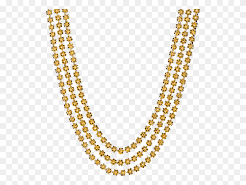 529x573 Rani Haar Necklace In Gold, Chain, Jewelry, Accessories HD PNG Download
