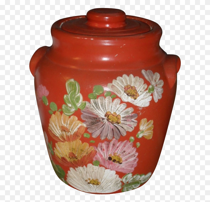 609x747 Ransburg Cookie Jar Ceramic, Urn, Jar, Pottery HD PNG Download
