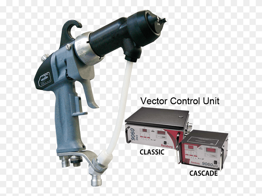 625x568 Ransburg Electrostatic Hand Gun Machine Tool, Power Drill, Lighting, Spray Can HD PNG Download