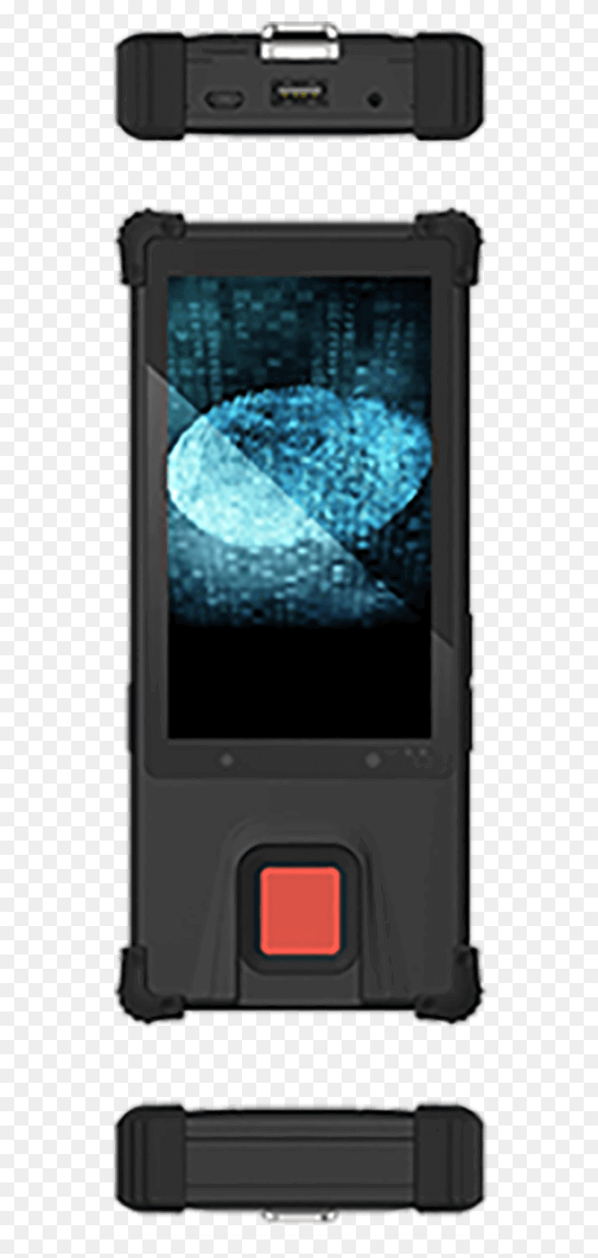592x1706 Rapidcheck All In One Industrial Mobile Fingerprint Gadget, Mobile Phone, Phone, Electronics HD PNG Download