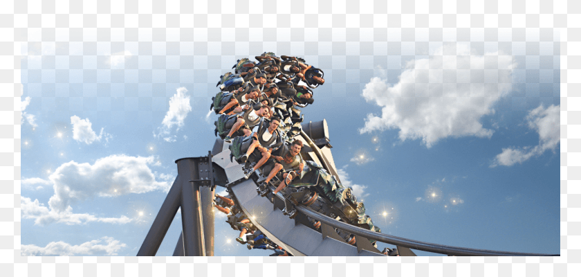 1260x550 Raptor Raptor Gardaland, Amusement Park, Person, Human HD PNG Download