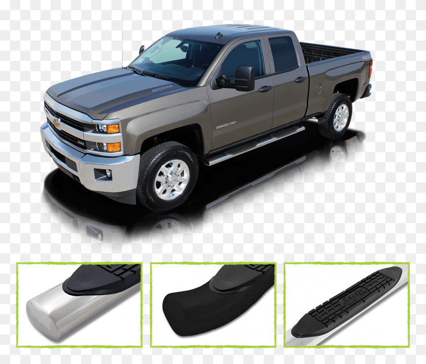 1141x963 Raptor Series Oval Step Bars Are Available In Stainless Black Silverado Nerf Bars, Vehicle, Transportation, Pickup Truck HD PNG Download