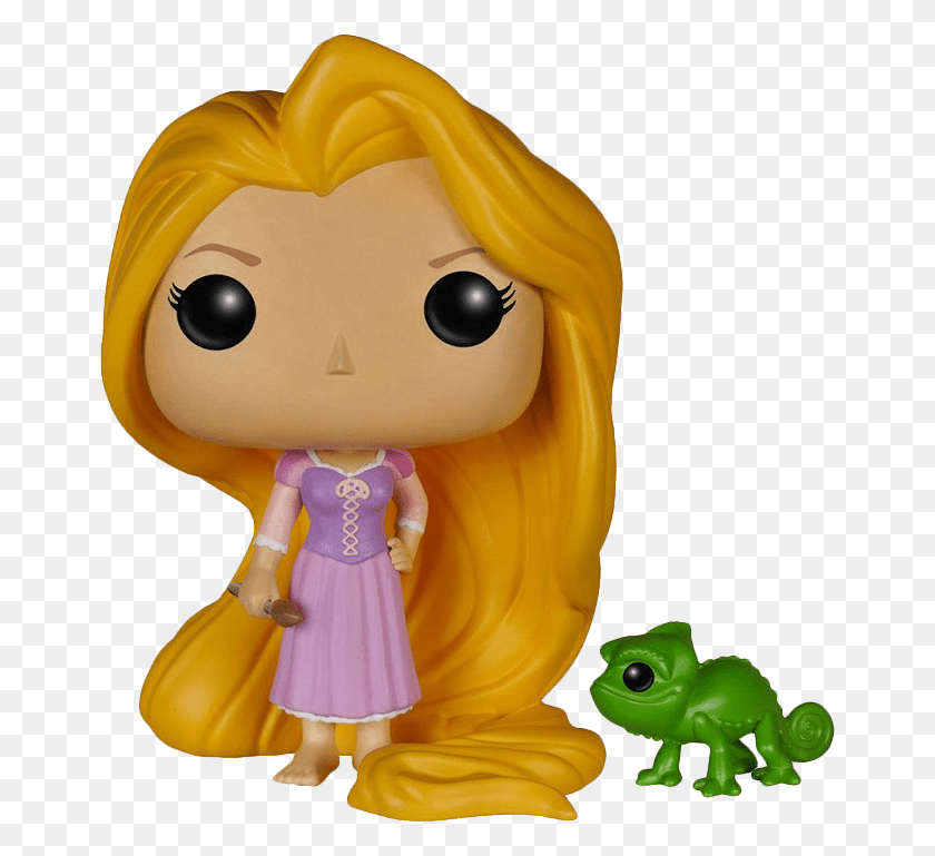 660x709 Descargar Png Rapunzel Amp Pascal Figura De Vinilo Figuras Pop Rapunzel, Juguete, Muñeca, Figurilla Hd Png