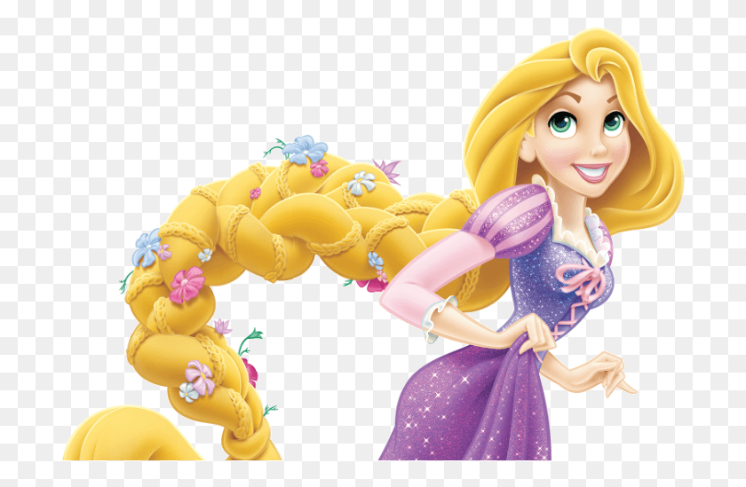 702x489 Rapunzel Braid Clip Art, Doll, Toy, Figurine HD PNG Download