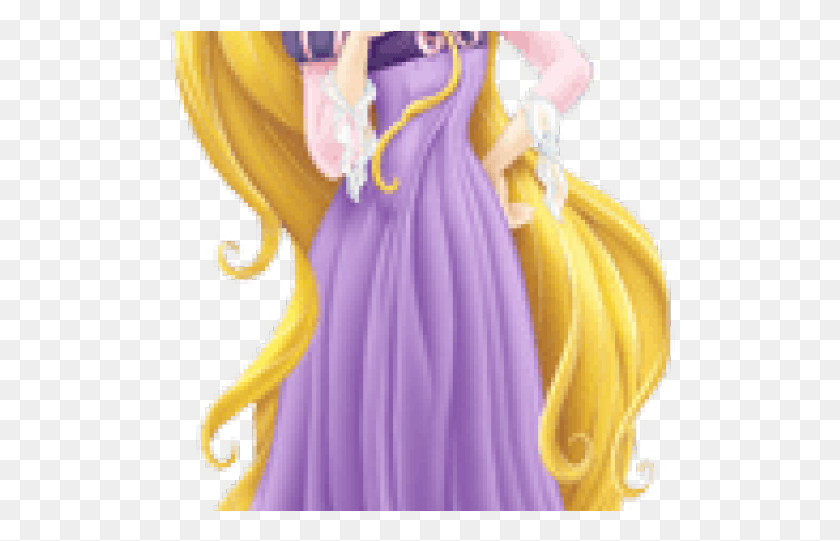 526x481 Rapunzel Clipart Transparent Background Disney Princess Rapunzel Clipart, Clothing, Apparel, Evening Dress HD PNG Download