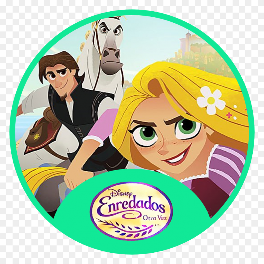 907x907 Rapunzel Lidia Con Las Responsabilidades De Ser Una Tangled Before Ever After Series, Disk, Dvd, Person HD PNG Download