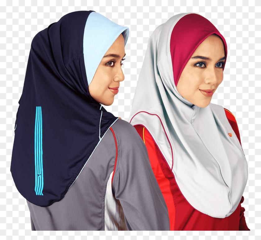 1200x1099 Descargar Png Raqtive Sports Hijab El Deporte Más Versátil Hijab Muslimah Sport Hijab, Ropa, Manga, Rubio Hd Png