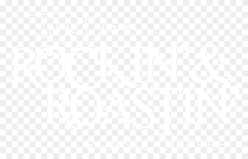 2760x1699 Rar New Logo Text White Rockin Roastin Coffee Logo, Label, Alphabet, Handwriting HD PNG Download