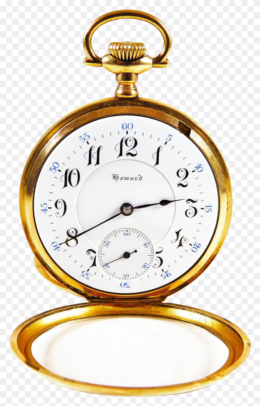 1216x1946 Редкие Антикварные Карманные Часы Howard Series 9 1915 Года В Оригинальных Карманных Часах, Аналоговые Часы, Часы, Медальон Png Скачать