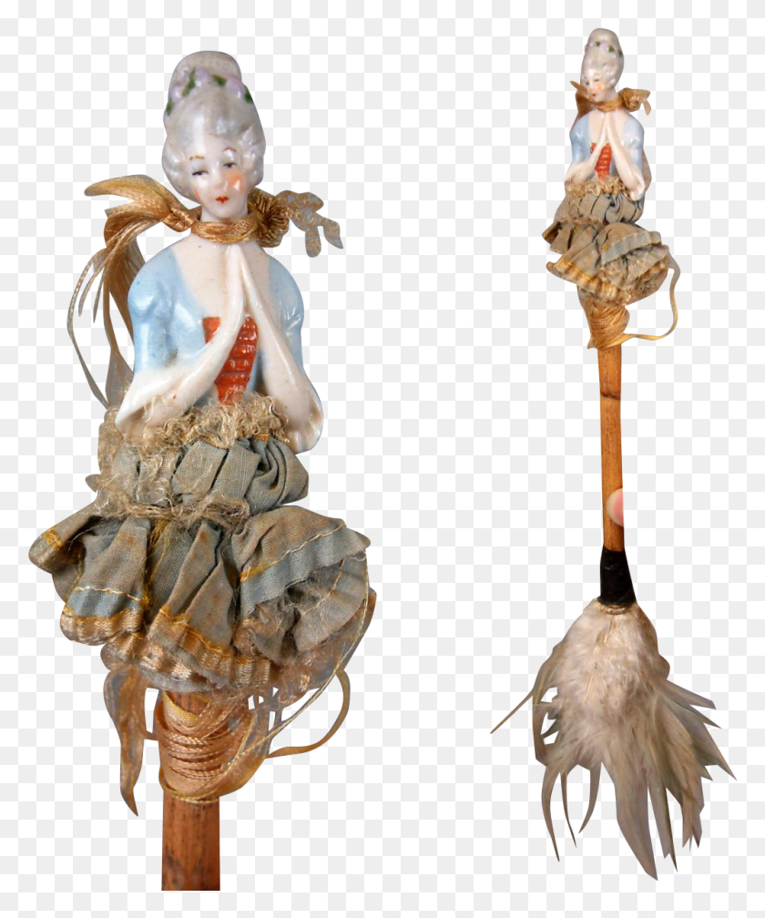 1001x1217 Descargar Pngrare China Lady Half Doll Plumero De Pluma Ilustración Decorativa, Figurilla, Pájaro, Animal Hd Png