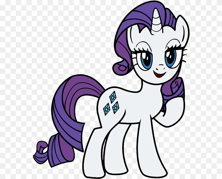 595x679 Rarity My Little Pony Color Pages, Book, Comics, Publication, Purple Clipart PNG