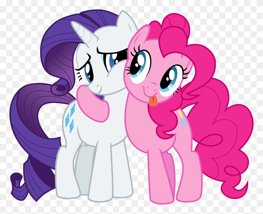 2000x1602 Rarity Pinkie Pie Rainbow Dash Twilight Sparkle Applejack My Little Pony Rarity And Pinkie Pie, Graphics, Floral Design HD PNG Download