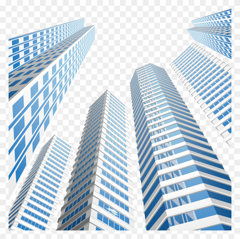 1645x1641 Rascacielos Vector, High Rise, City, Urban HD PNG Download