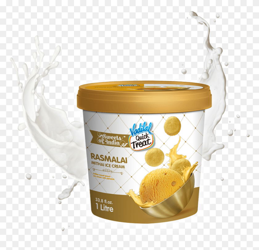 919x883 Rasmalai Mithai Ice Vadilal Gulab Jamun Ice Cream, Plant, Food, Beverage HD PNG Download