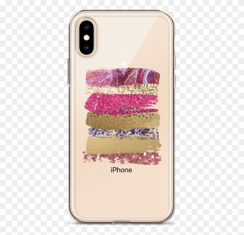 390x749 Raspberry Gold Paint Strokes Case Amp Band Set Mobile Phone Case, Phone, Electronics, Cell Phone HD PNG Download