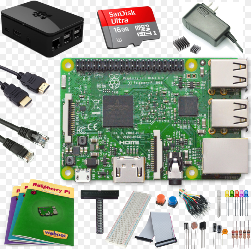 1001x994 Raspberry Pi 3 Ultimate Kit Raspberry Pi, Electronics, Hardware, Blade, Razor Transparent PNG